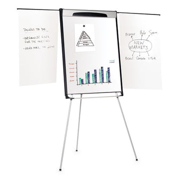 MasterVision® Tripod Extension Bar Magnetic Dry-erase Easel, 39" To 72" High, Black-silver freeshipping - TVN Wholesale